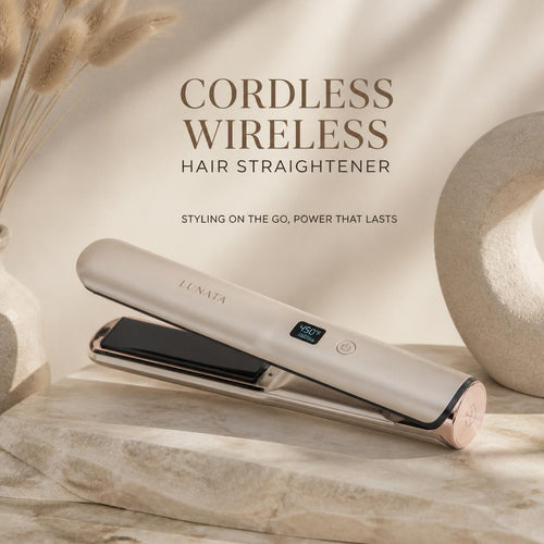 Lunata cordless wireless hair straightener